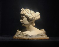 Antique sculpture "Girl"