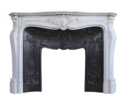 Antique fireplace portal