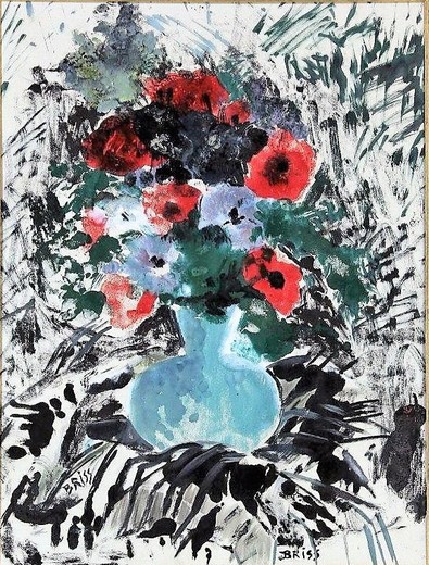 Винтажная картина "Букет цветов"