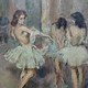 Antique painting "Dancers"