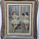 Antique painting "Dancers"