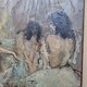 Antique painting "Dancers"