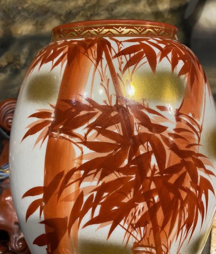 Antique bamboo vase