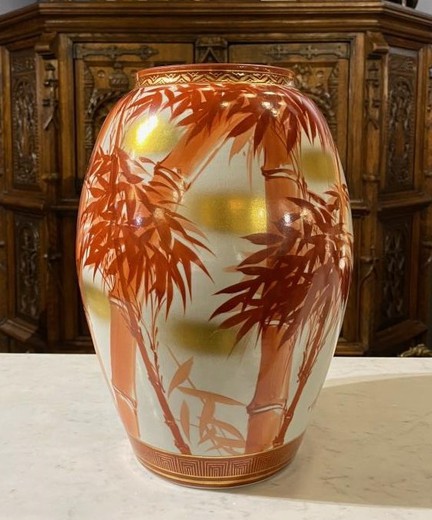 Antique bamboo vase