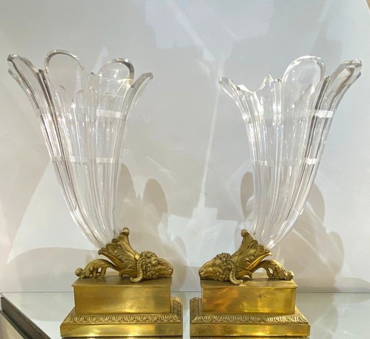 Antique paired vases "Cornucopia"