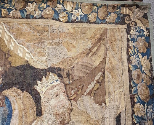 Antique tapestry "Feast of the Gods"