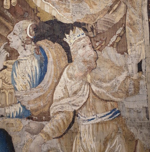 Antique tapestry "Feast of the Gods"