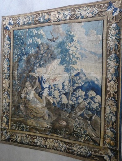 Antique tapestry "Meeting"