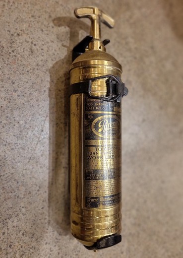 Antique ship fire extinguisher