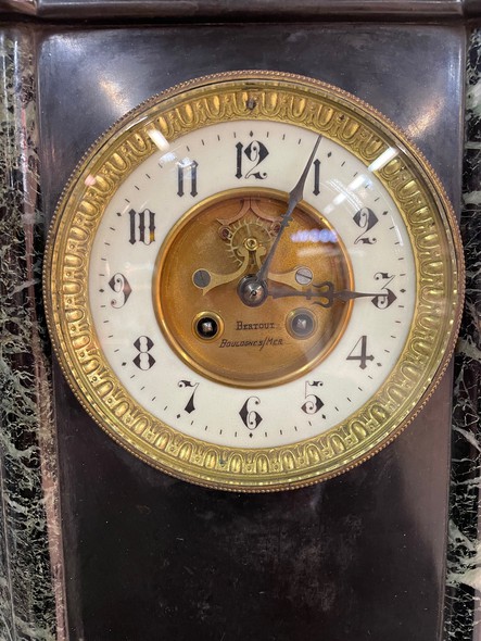 The clock is antique