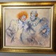 Vintage painting "Clowns"