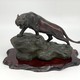 Antique sculpture "Tiger", Japan