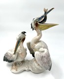 Антикварная статуэтка «Пеликаны», Карл Энс