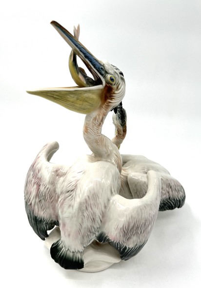 Antique figurine "Pelicans", Karl Ens