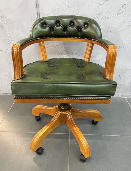 Antique chair on wheels
