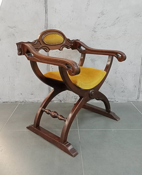 Antique curule chair