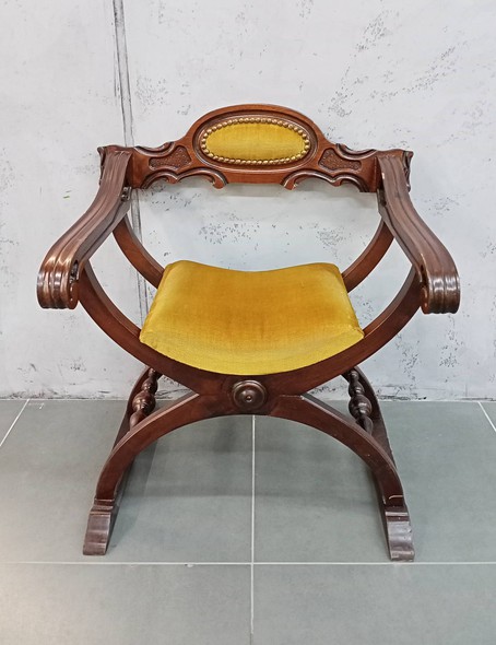 Antique curule chair