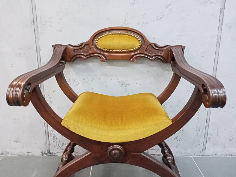 Antique curule chair