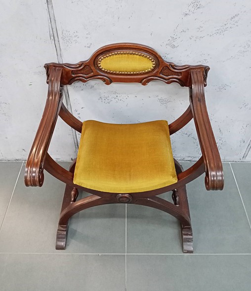 Antique curule chair