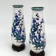 Antique pair vases, cloisonne