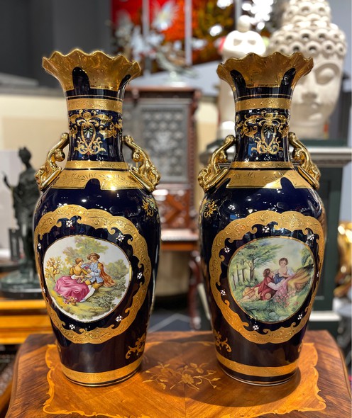 Vintage pair vases