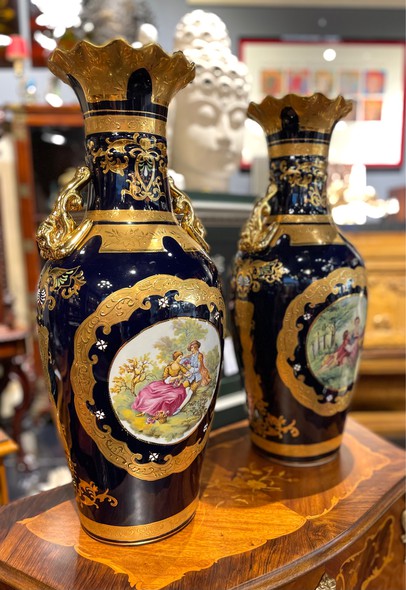 Vintage pair vases