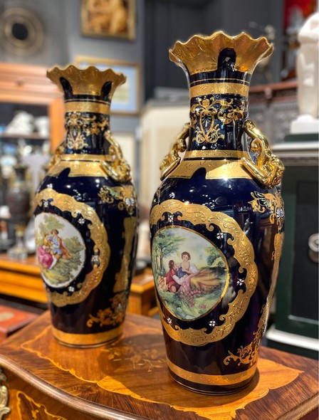 Vintage pair vases