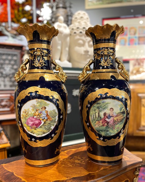 Vintage pair vases