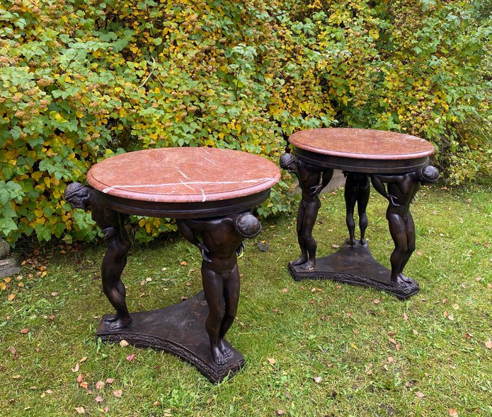 Antique table-geridon "Atlantes"