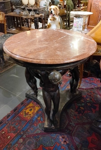 Antique table-geridon "Atlantes"