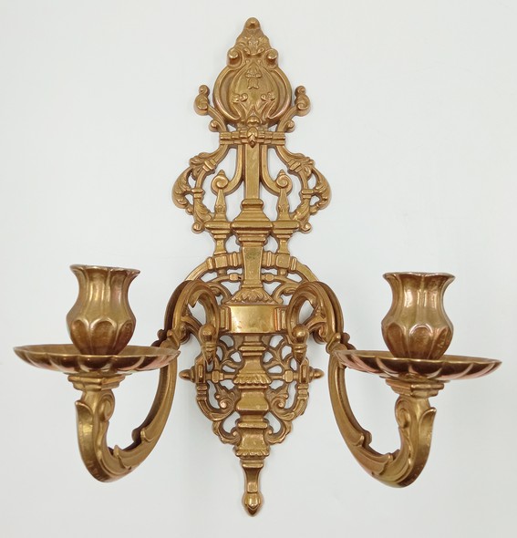 Antique bronze sconces