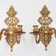 Antique bronze sconces