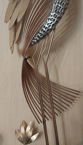 Винтажное настенное панно «Райская птица»