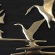 Винтажное настенное панно «Лебеди»