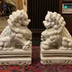 Antique paired sculptures "Fo Dogs"