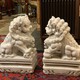 Antique paired sculptures "Fo Dogs"