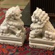 Antique paired sculptures "Fo Dogs"