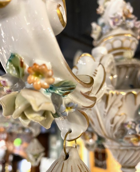 Antique chandelier Capodimonte