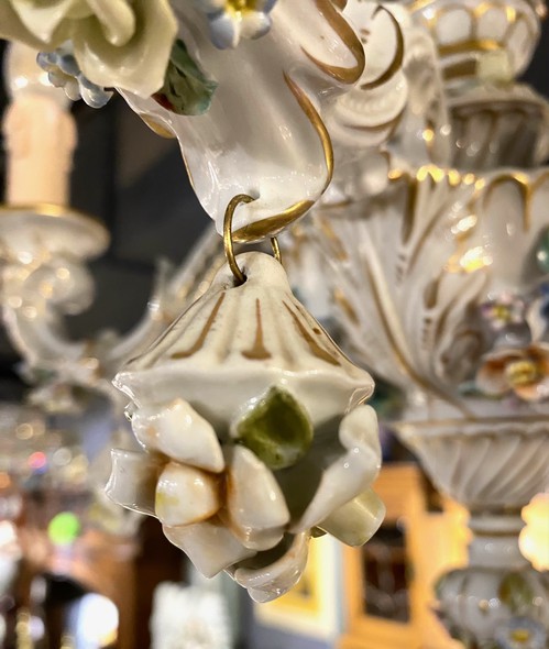 Antique chandelier Capodimonte