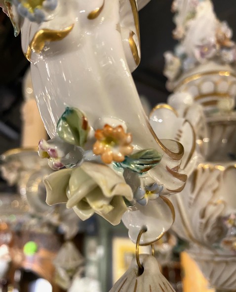 Antique chandelier Capodimonte