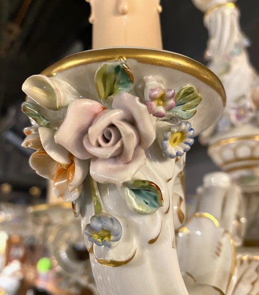 Antique chandelier Capodimonte