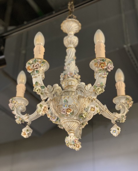 Antique chandelier Capodimonte