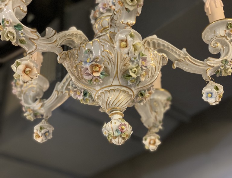 Antique chandelier Capodimonte