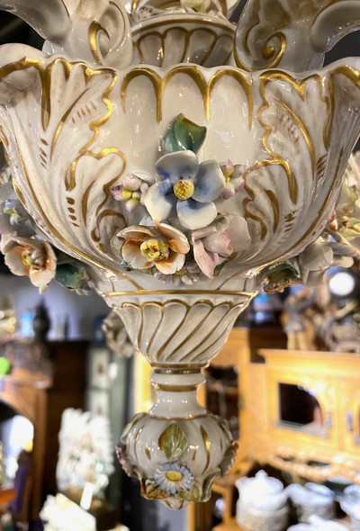 Antique chandelier Capodimonte