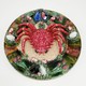 Antique dish with crab