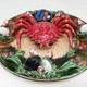 Antique dish with crab