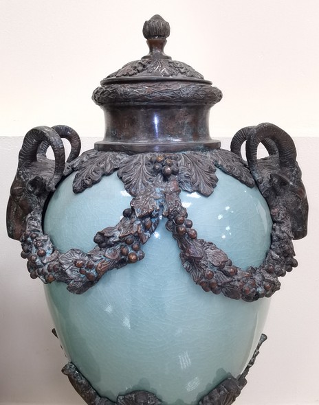 Antique pair vases