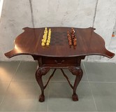 Large vintage chess table
