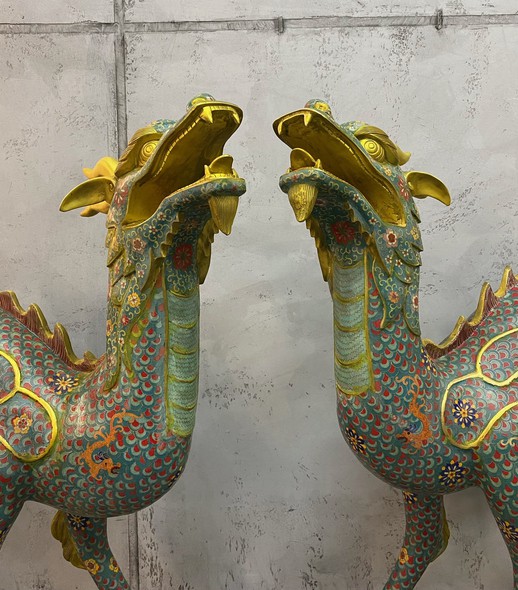 Vintage sculptures "Qilin"