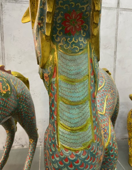 Vintage sculptures "Qilin"